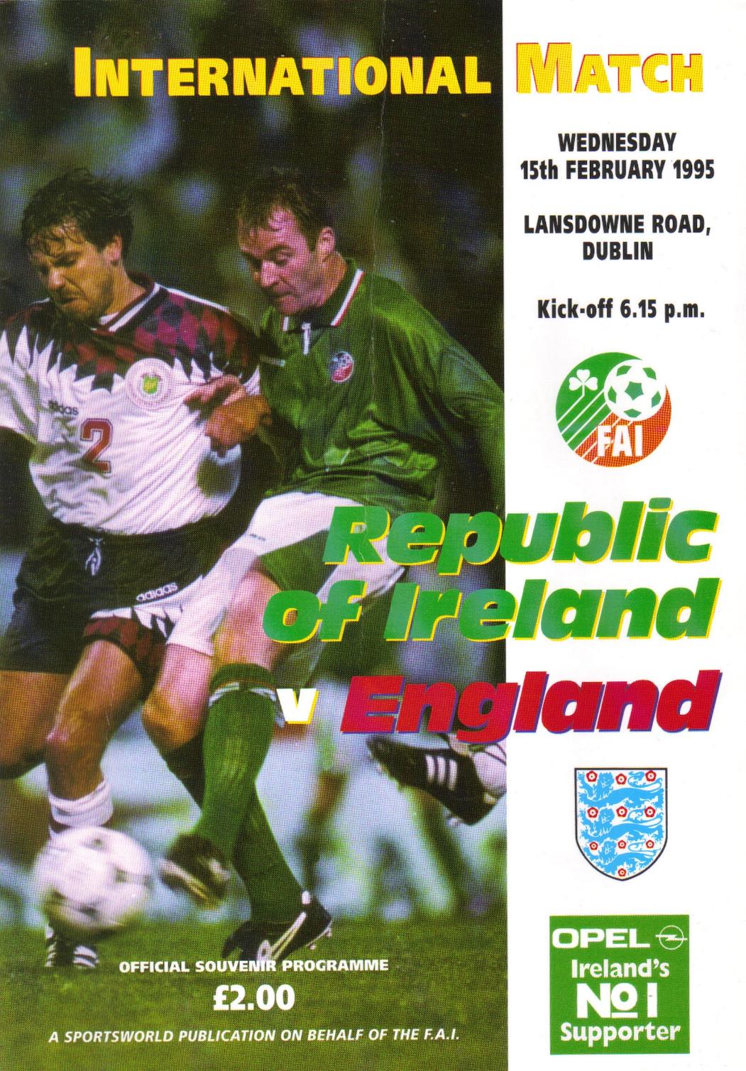 ireland england 1995