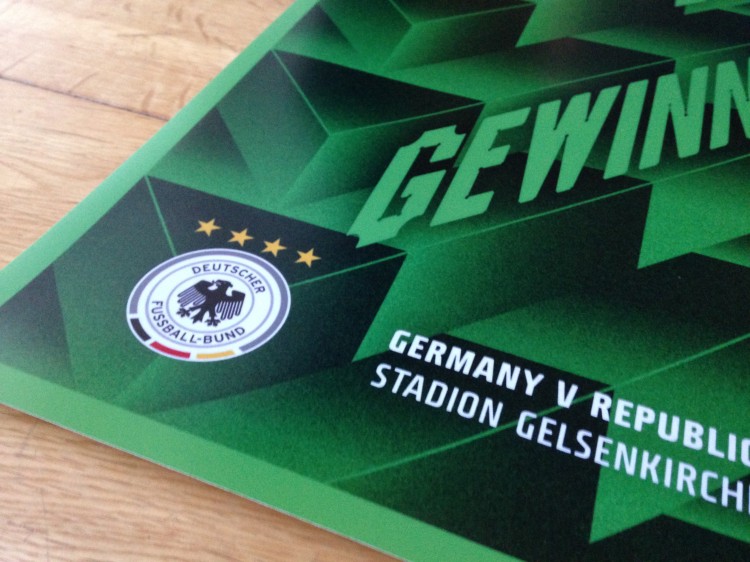 Germany V Ireland Poster