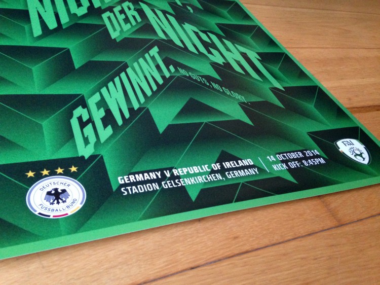Germany V Ireland Poster