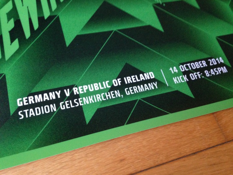 Germany V Ireland Poster