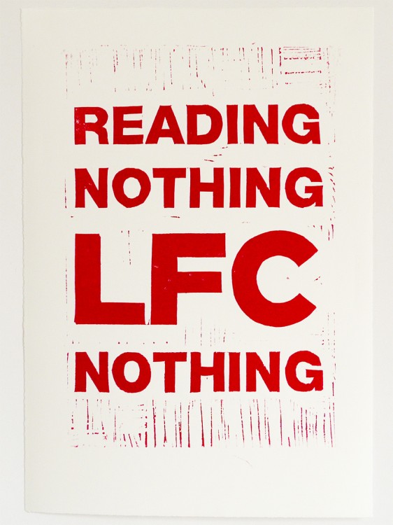 Hand Printed Liverpool Results