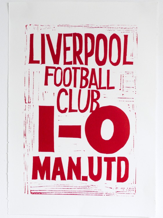 Hand Printed Liverpool Results